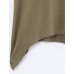 Women's Sexy Off Shoulder Fishtail hem T-shirt (Cotton)