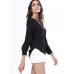 Women‘s V Neck Long Sleeve Zipper Blouse(More Colors)