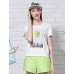 Women's Casual/Daily Simple Fall ShirtPrint Square Neck Long Sleeve Multi-color Others Thin