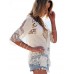 Women's Solid White Blouse,Round Neck ? Length Sleeve