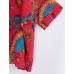 Women's Casual/Daily Boho / Street chic All Seasons Blouse,Print Slash Neck Long Sleeve Purple Thin